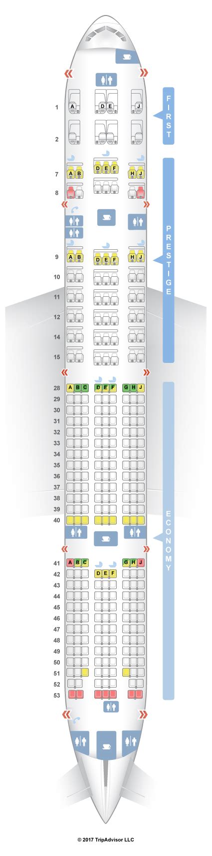 boeing 777-300er seat map korean air